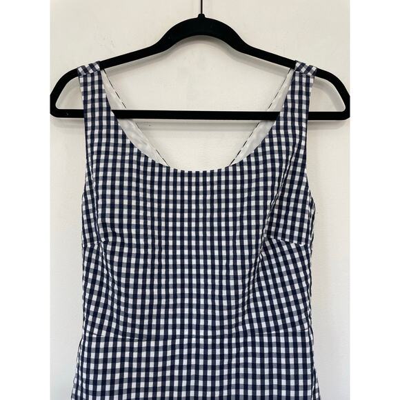 J. CREW Gingham Ruffle Midi Dress Size 6 NWT - Picture 5 of 9